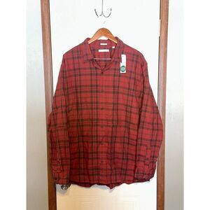 NWT Hawker Rye Velasquez Washed Plaid Twill Shirt Size 2XL